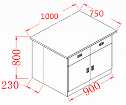 304 Stainless Steel Laboratory Work YR06013-1