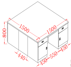 304 Stainless Steel Laboratory Work YR06013-10