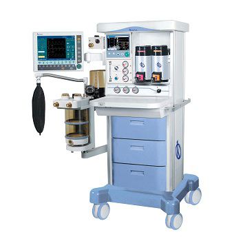 What are the functions of an anesthetic machine?